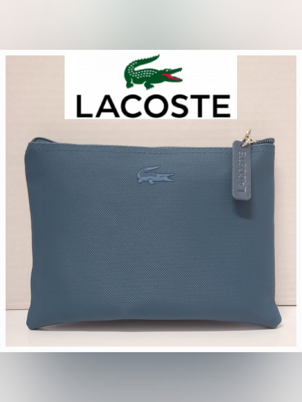 Lacoste x Turkish Airlines Amenity Kit Teal Blue Travel/Accessory Pouch Classic